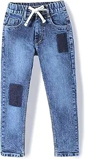 [chopper club] Boys Denim Jeans Slim Fit Boys Jeans in Premium 3x1 Stretchable Denim Fabric with Snitch Distressed Patches
