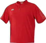 [Rawlings] Launch Short Sleeve Youth Boy's Cage Batting Practice Jacket