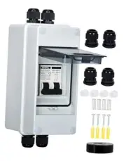 40 Amp Circuit Breaker Box, Solar Panel Disconnet Switch, DC 40 Amp UV-Proof