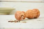 Olive Wood Salt Pepper Grinder - Rustic Kitchen Decor Gift
