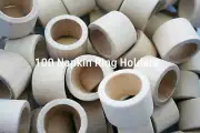 100- Smooth Wood Napkin Ring Holder Wedding Napkin Rings Unfinished Wood Ring