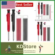 2 Pack Carpenter Construction Pencils Mechanical Pencils with 12 Refills,