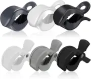 6 Pack Stroller Pegs Clips to Hook Blanket and Toys, 2 Styles Blanket Clips, ...