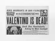 NEWSPAPER REPRINT - 1926 - Rudolph Valentino is Dead; Sheik Dies Nonchalantly