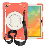 Tab A 8 X200/X205 Samsung Tablet Case with 360��Swivel Stand-Coral Orange