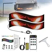 Lightride Devil Eyes-Led Eyes for Car Windshield, Car-Eyes Animated Led, Devil-Eyes Light for Windshield, Eye Lights Forcar Windshields, Dynamic Big Eye Lights-for Cars & Truck (2pcs-3.62 * 14.72in)