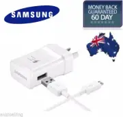 GENUINE SAMSUNG FAST AC Wall Charger GALAXY S10E S9 S8 S7 S6 Edge Plus Note 4 5