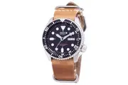Seiko Automatic SKX007J1-LS18 Diver's 200M Japan Made Brown Leather Strap Men's Watch