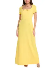 Carolina Herrera Square Neck Gown