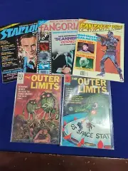 5 MINT Outer Limits. 2 comics. 3 magazines TOL articles. vintage. Books.