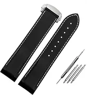 [TIOYW] 20mm 22mm Curved interface Rubber Silicone Watch Bands For Omega Seamaster 300 speedmaster Strap Watchbands