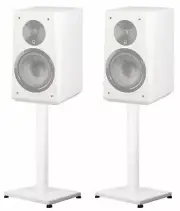 Pair 29” Steel White Speaker Stands For SVS Ultra Bookshelf Speakers