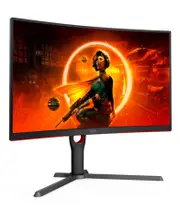 AOC 32' Curved 2K QHD 0.5ms, 180hz, HDR10, VA, Adaptive Sync, 300 cd/m2, 1500R, HDMI 2.0 and DP 1.4. VESA 100 x 100. Gaming Monitor