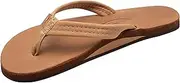 [Rainbow Sandals] Ladies Luxury Leather - Single Layer Arch Support with a 3/4" Medium Strap