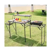 Maarch Folding Grill Tables for Outside Camping, Lightweight Kitchen Camping ...