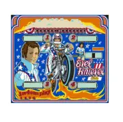 Evel Knievel Pinball Machine Backglass - New