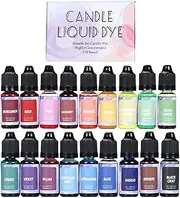 Liquid Candle Dye - Candle Coloring Dye Soy Wax Dyes | High Concentration Candle Coloring Dye, 18 or 24 Colors Candle Pigments for Soy Wax Yongbao