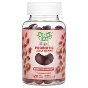 Human Beanz, Kids, Probiotic Jelly Beans, Strawberry Blast, 120 Jelly Beans (0.5 Billion CFU per Jelly Bean)