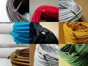 25 ft Vintage 2-Wire Flat/Parallel Cloth Covered Wire Antique Pendant Lamp Cord