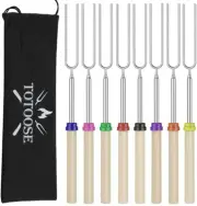 Totoose Extendable Marshmallow Roasting Sticks - Set of 8