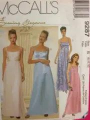 McCalls Sewing Pattern 9287 Ladies Misses Dress & Scarf Size 12-16 Uncut