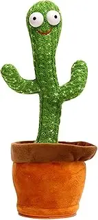 Luminous Dancing Cactus Plush Toy, Talking Cactus Mimicking Toy, Electronic Shake (Battery)