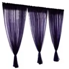 (Purple 1x2m)Simple Style Polyester Window Voile Tulle Curtain Sheer Panels B AA