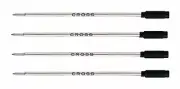 Cross Medium Ballpoint Pen Refill - Black Pack of 4