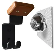 Helmet Holder Wall Mount Motorcycle Gear Rack with 2 Key Hooks Constructed wi...