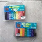 NEW Learning Resources Fraction Tower Fraction Cubes & Decimal Cubes For Ages 8+