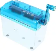 Operitacx Wear-Resistant Hand Crank Paper Shredder Compact Portable Office Supply for Daily Paper Shredding