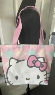 hello kitty Canvas Tote , With 2 Makeup Or Pencil Mini Bags