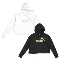 在飛比找蝦皮商城優惠-PUMA 基本系列 Ess 女款 短版 休閒 連帽 長袖上衣