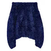 [Dries Van Noten] Metalized Fantasy Yarn Wool Sweater
