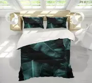 3D Dark Green 3619NA Bed Pillowcases Quilt Cover Duvet Boris Draschoff Fay
