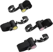 HAMPPLIES 4 Pcs Rotatable Stroller Hooks Durable Hanging Hooks for Strollers Keys and Wallets