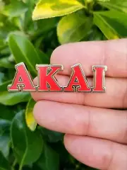 New Limited Gold AKAI Logo Pin Badge Vintage Receiver