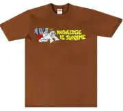 Supreme Tee - Knowledge Is Supreme - Candy & Sticker included - Brown - Sz Small