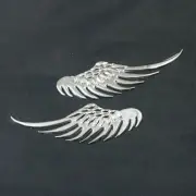 1 Pair of Chrome Silver Wings Metal Emblem Badge Sticker Decal Motors Car Engine (for: Renault)