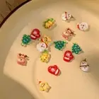 10Pcs/set Xmas Nail Charms Christmas Nail Decorations Girls/Lady
