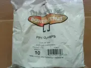 Power-Strut PS1000 3/4" Pipe Clamps (10 per bag) - New In Box