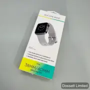 For Apple Watch 38mm/40mm Silicone Sport Strap Band, Gray