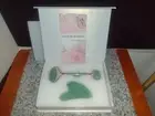 Jade Roller & Gua Sha Facial Set Kit. Quartz. NEW.