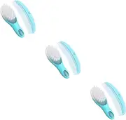 BESTonZON 3 Sets Infant Hair Care Brush Comb Set Static-Free Smooth Safe for Baby's Scalp