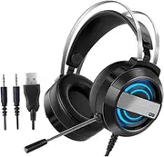 LALAFINA Gaming Headset Headset Sound Comfortable Gaming Earphones Chat Music