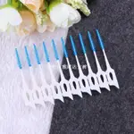 40PCS/BOX SOFT SILICONE DENTAL FLOSS INTERDENTAL BRUSH DISPO