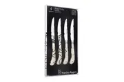 4 Piece Set Knife Pistol Grip Artisan Cream Steak Knives