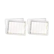Elizabeth Ward Plastic Organizer Tray with Clear Snap Shut Lid for Sorting Cr...