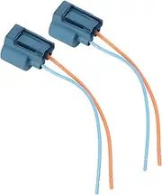 YDuupxe 2PCS 9005-3 Headlight Connector LED Lamp Socket Connector Wiring Harness Pre-Wired Socket Industrial ABS LED Bulbs Adapter Base Holder for Automobiles Vehicles Trailers Boats