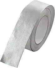 Hohopeti Heat Insulated Aluminum Foil Exhaust Tape for Cars Motorcycles High Temperature Resistant Heat Shield for Exhaust Industrial Use Silver